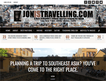 Tablet Screenshot of jonistravelling.com